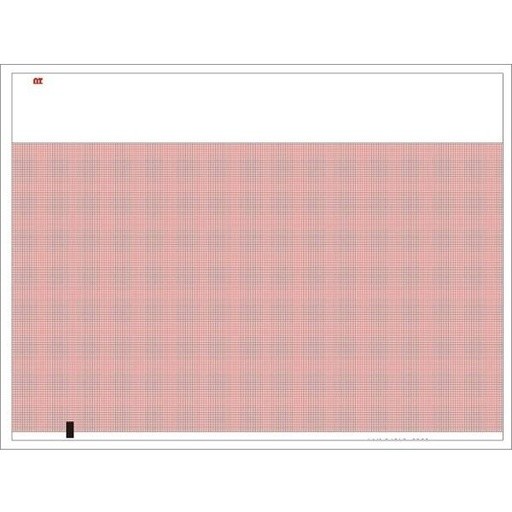 Papel para ECG en Z de 21 x 29.5cm rojo con sensor