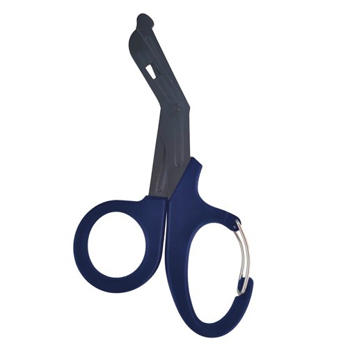 Tijeras de uso rudo sólido color azul 15 cm