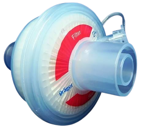 Filtro inspiratorio y exhalatorio mecánico safestar desechable 55, 55 ml de espacio muerto HEPA