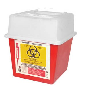 Recolector para punzocortantes de 0.94 a 2.8 lts de polipropileno
